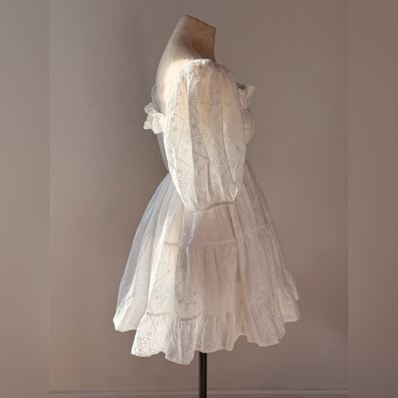 Buddy Love White Ruffle Dress - Picture 2 of 7